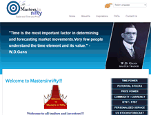 Tablet Screenshot of mastersinnifty.com